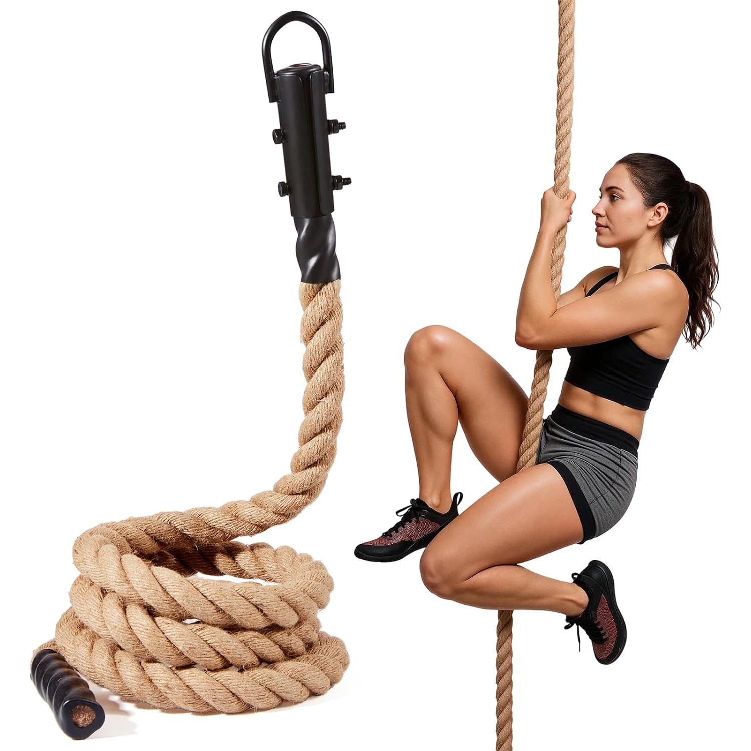 Battle Rope Heavy - Heavy-Duty Battle Rope 3.7cm x 3m