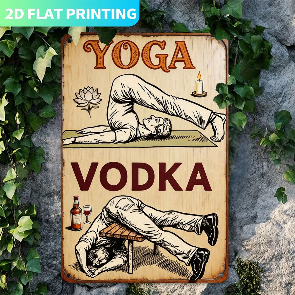 Vintage Metal Sign, Single Pan - огляд і ціна Home Gym Yoga