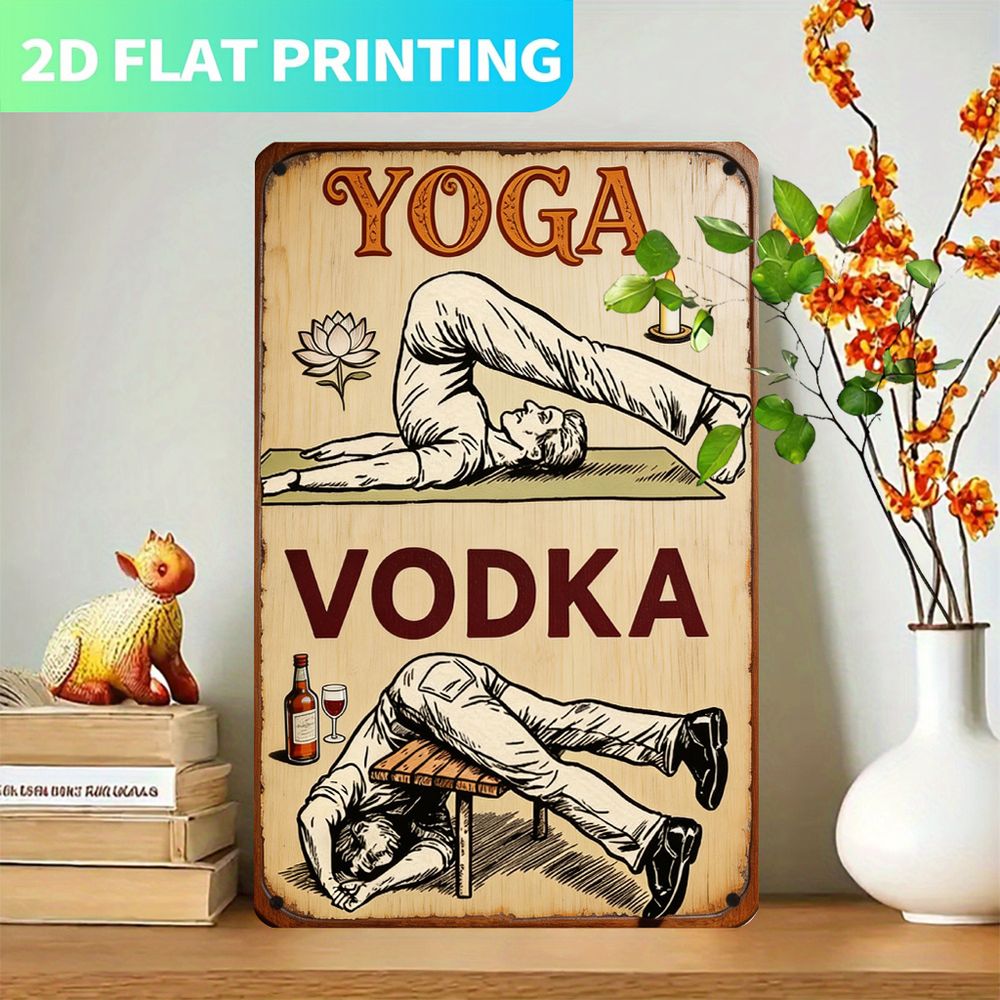 Vintage Metal Sign, Single Pan - огляд і ціна Home Gym Yoga