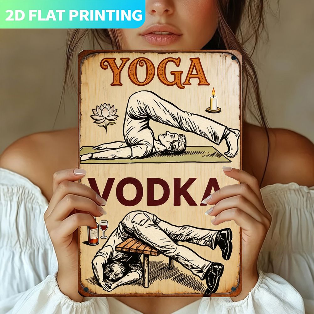 Vintage Metal Sign, Single Pan - огляд і ціна Home Gym Yoga