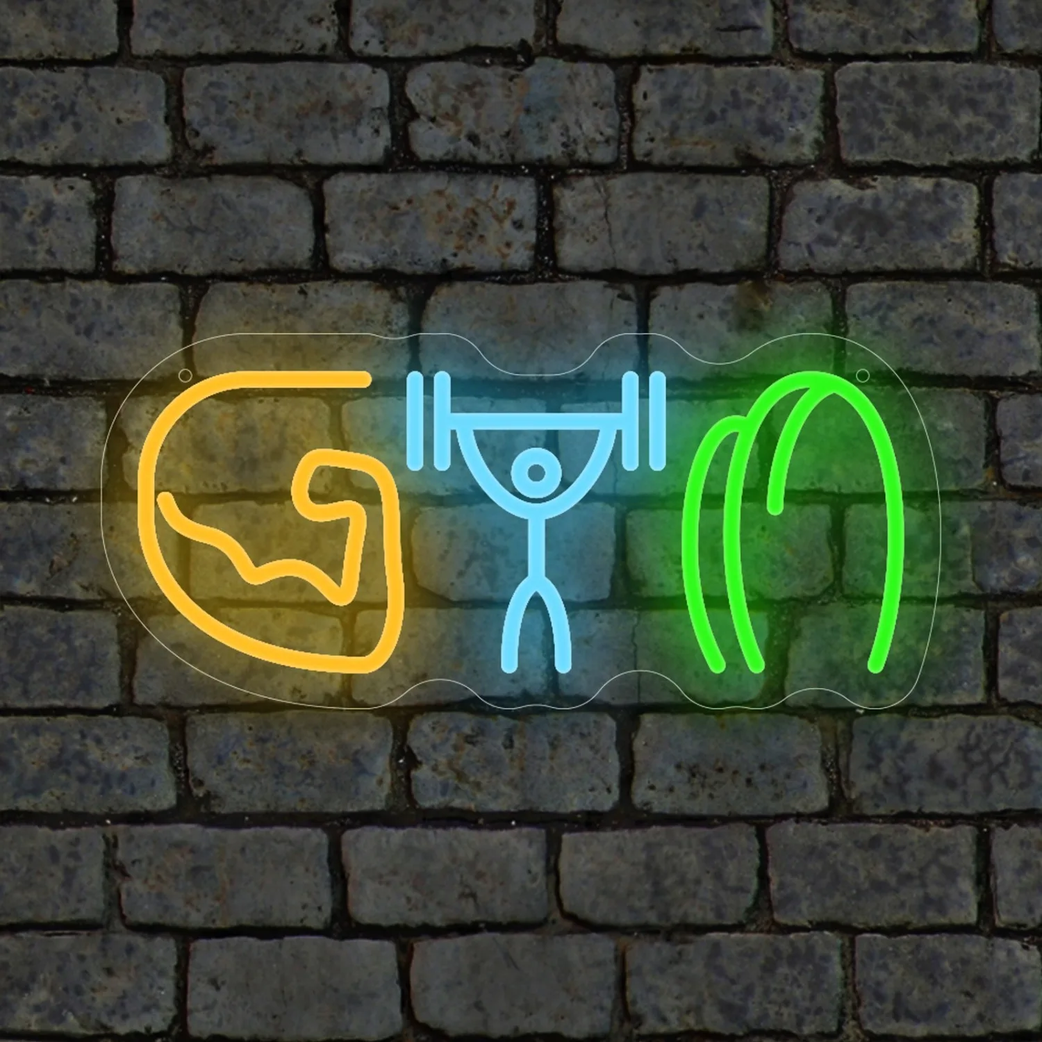 Gym Neon Sign Weightlifting Mu - огляд і ціна Home Gym Neon Sign