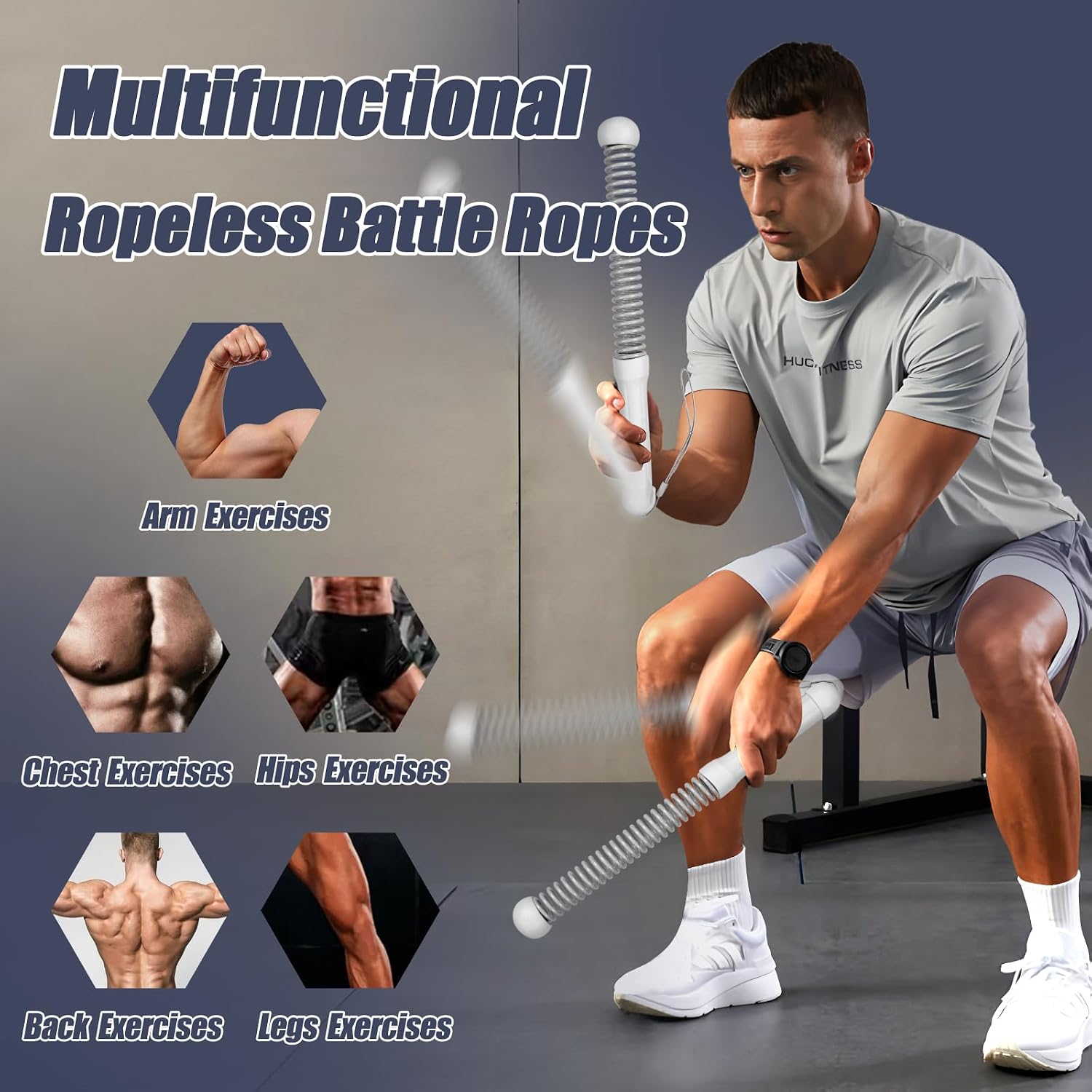 2nd Gen Ropeless Battle Ropes  - огляд і ціна Home Gym Portable
