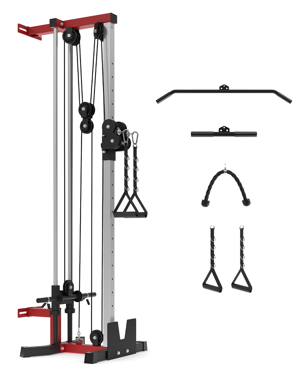 Dual Pulley Wall Mounted Cable - огляд і ціна Lat Pulldown Cable
