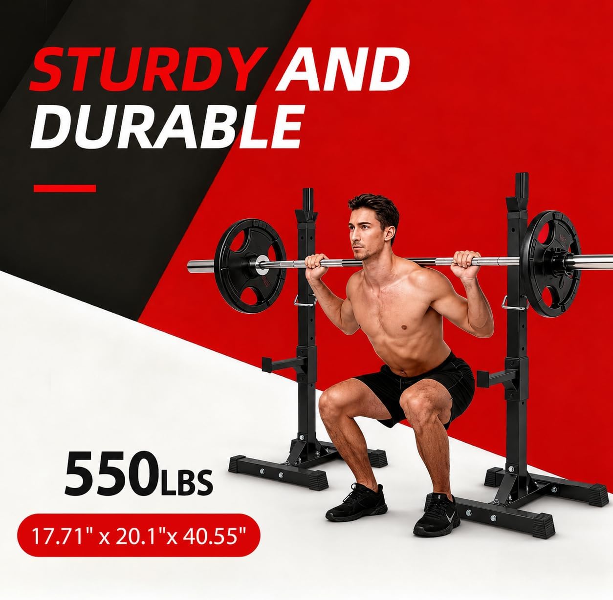 Adjustable Squat Rack Stands f - огляд і ціна Home Gym Portable