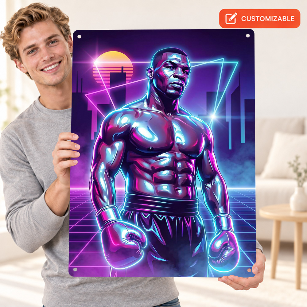 Mike Tyson Boxing Textured Met - огляд і ціна Home Gym Neon Sign