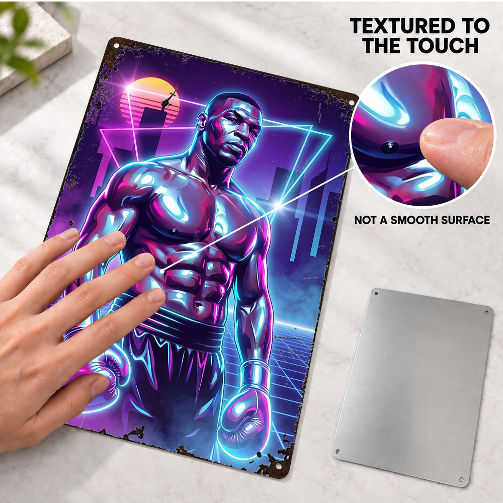 Mike Tyson Boxing Textured Met - огляд і ціна Home Gym Neon Sign