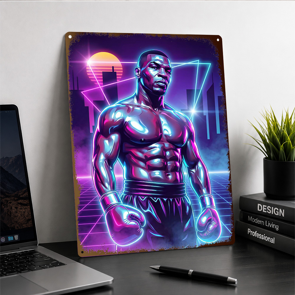Mike Tyson Boxing Textured Met - огляд і ціна Home Gym Neon Sign