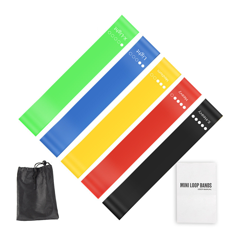5Pcs TPE Resistance Bands Set  - огляд і ціна Home Gym Routine