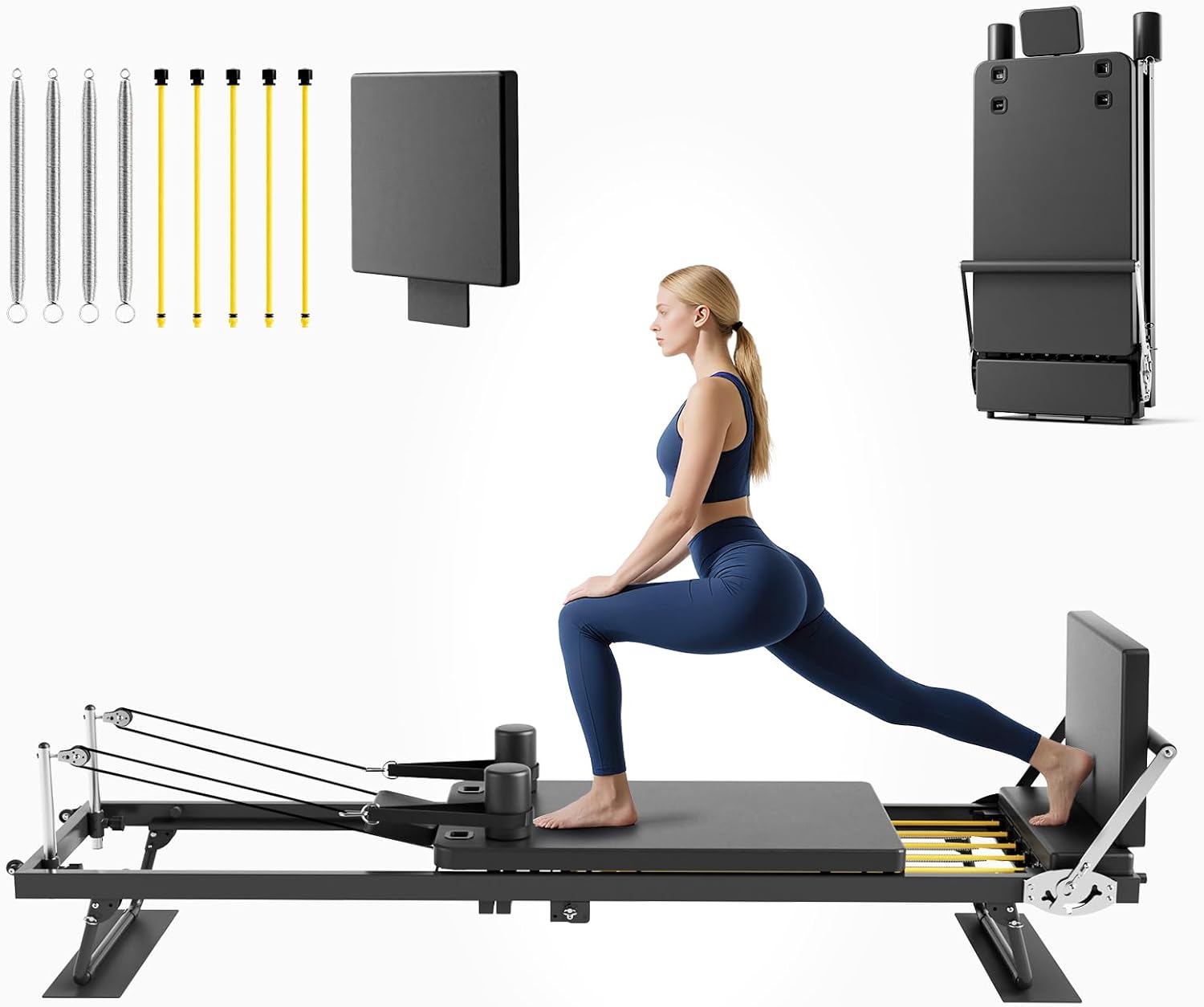 Foldable Pilates Reformer Mach - огляд і ціна Home Gym Equipment Set